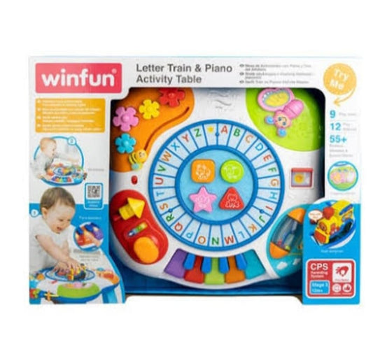 Winfun Letter Train & Piano Activity Table